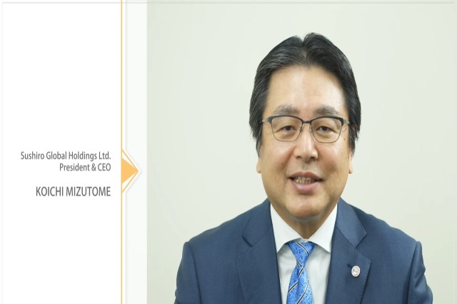 KOICHI MIZUTOME, the president & CEO of Sushiro Global Holdings Ltd.