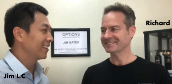 Jim L.C., founder of the Taiwan branch of JIM GATES R.H.C. and Richard